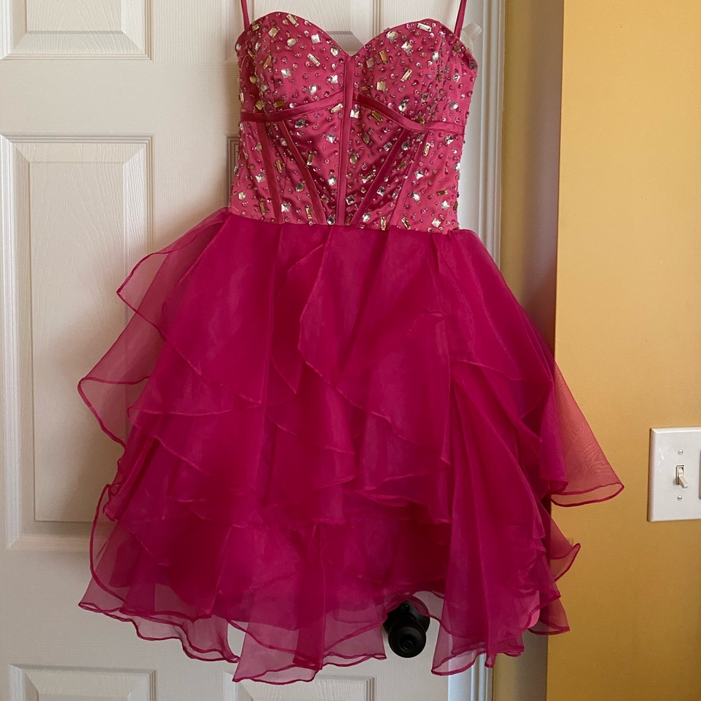 Mini Hot pink dress